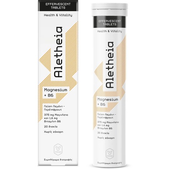 Vican Aletheia Magnesium & Β6 20 Αναβράζοντα Δισκία